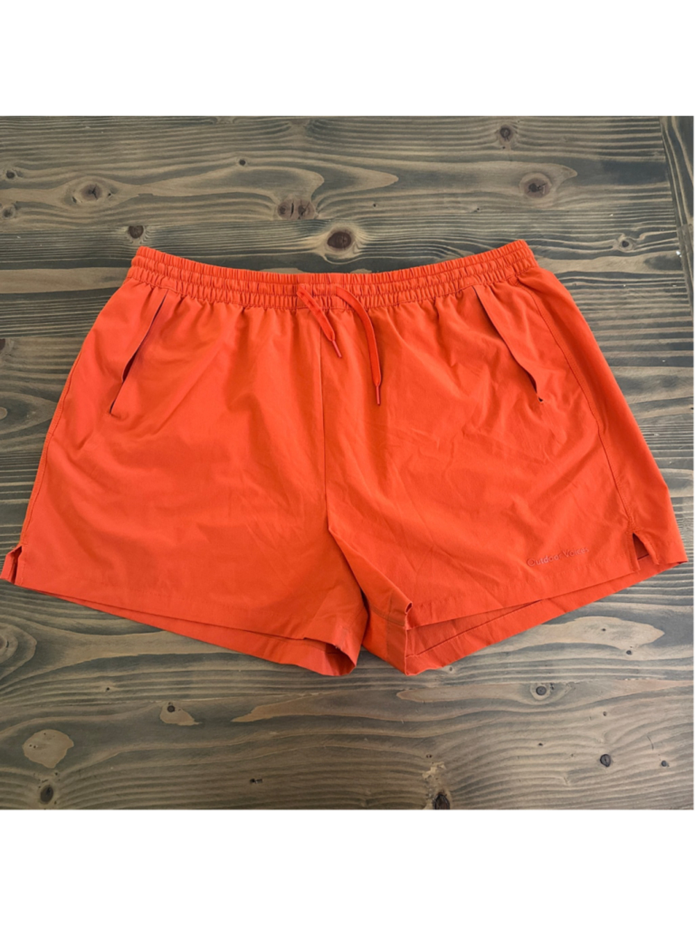 Outdoor Voices Doing Things 2.5" Shorts XL Orange Running Athletic Activewear